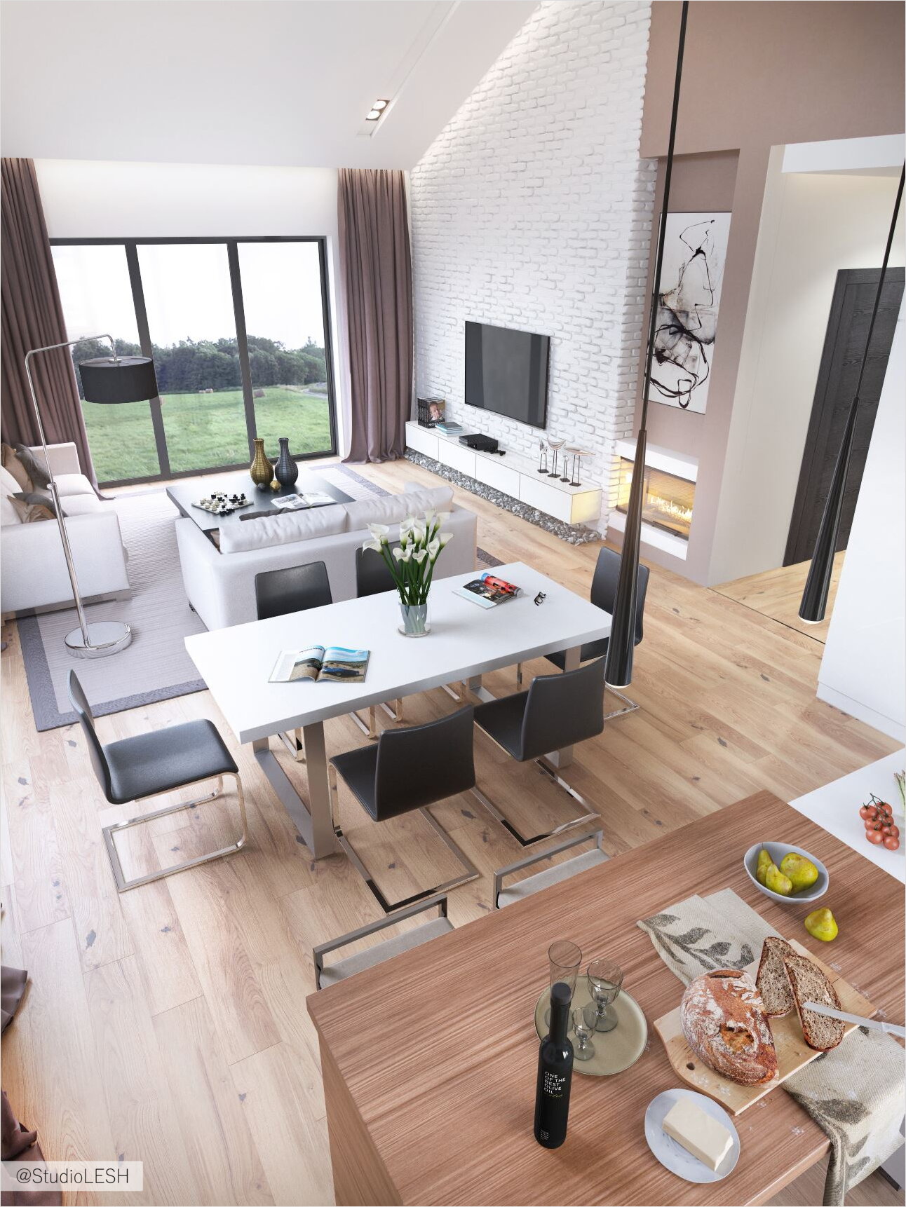 Дизайн интерьеров современного загородного дома