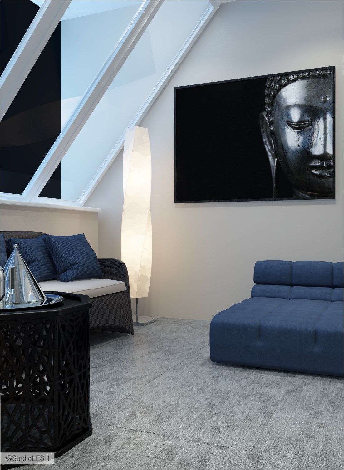 Дизайн проект гостиной комнаты