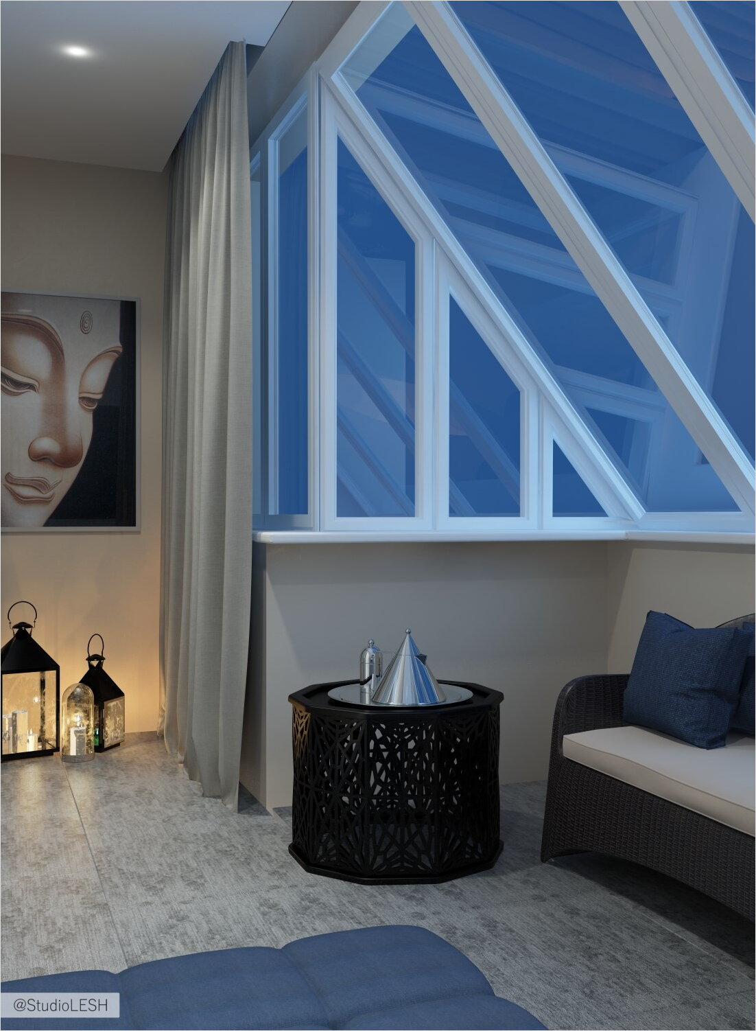 Дизайн проект гостевой комнаты