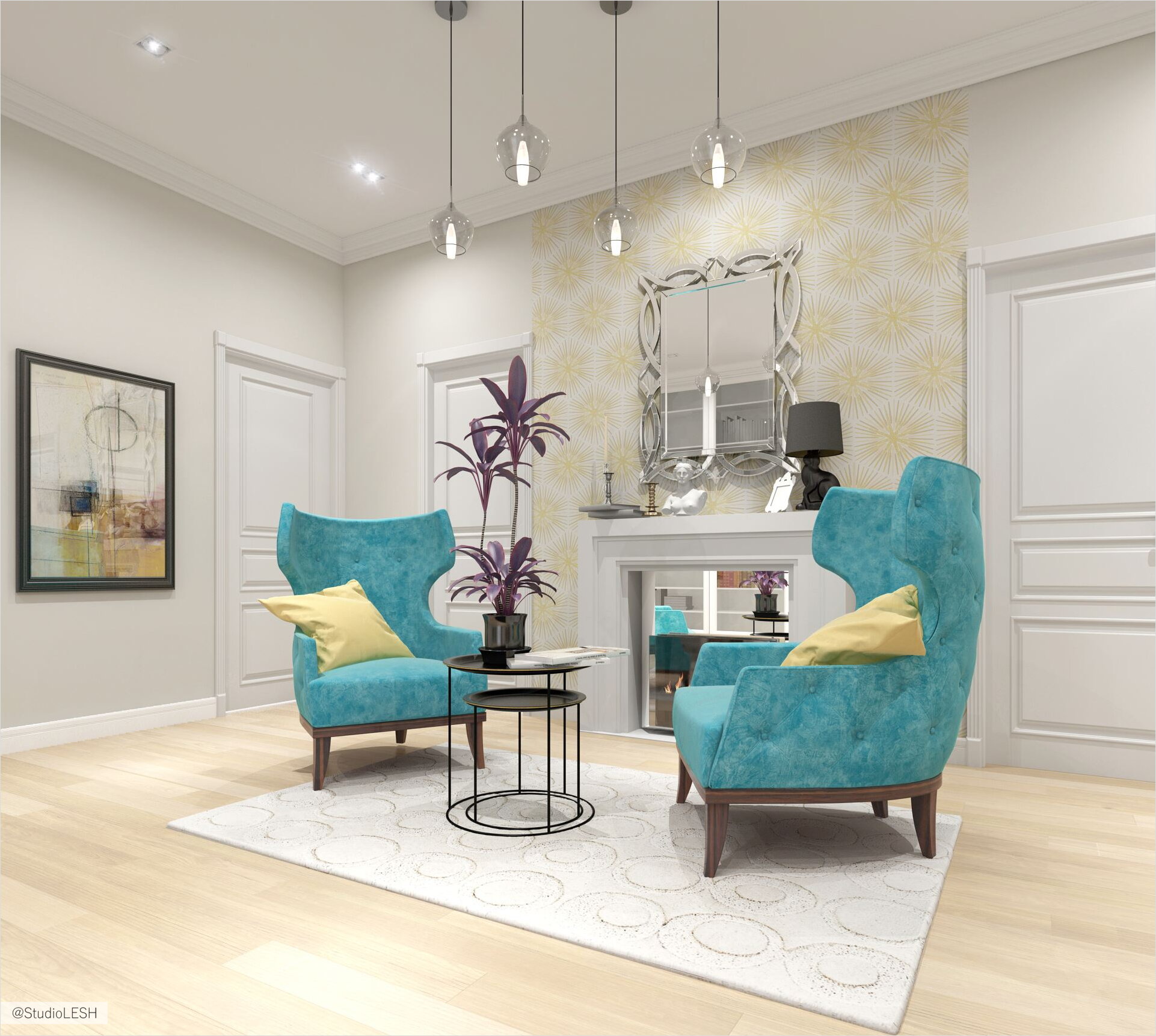 Оформление ландж зоны в прихожей