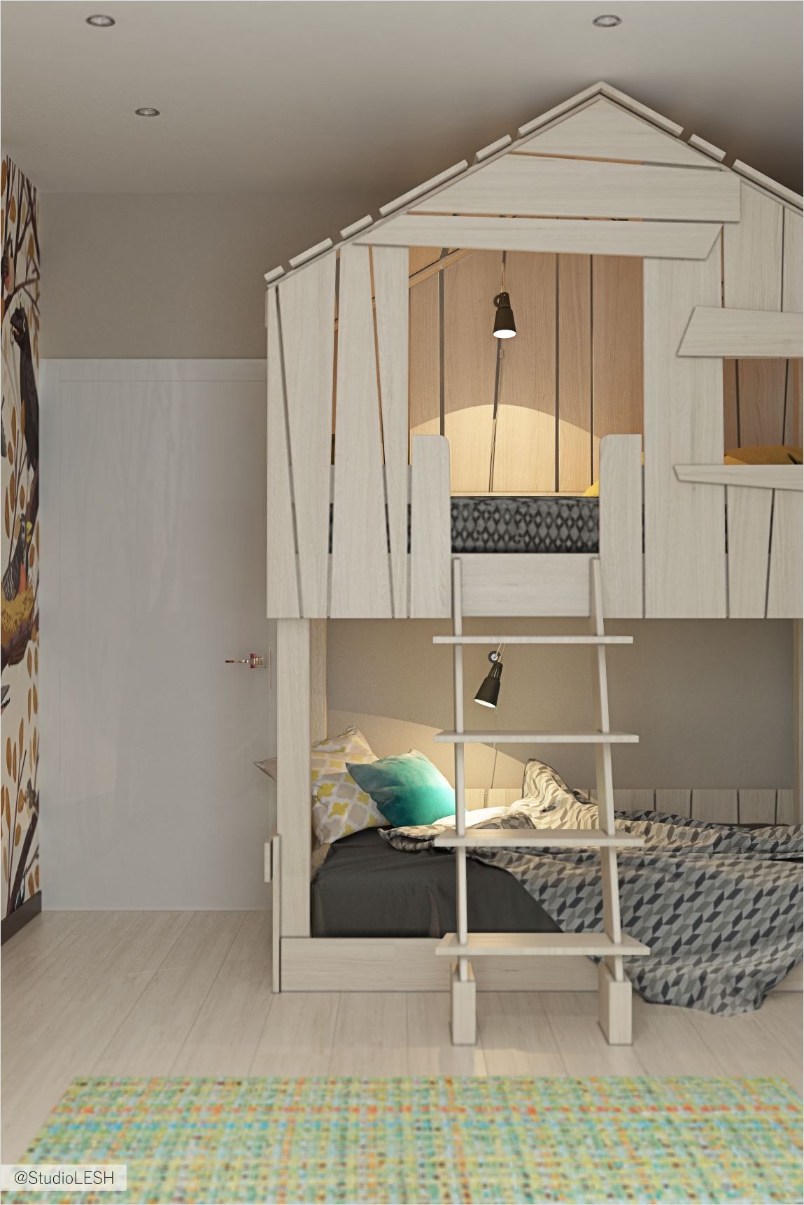 Домик в детской комнате