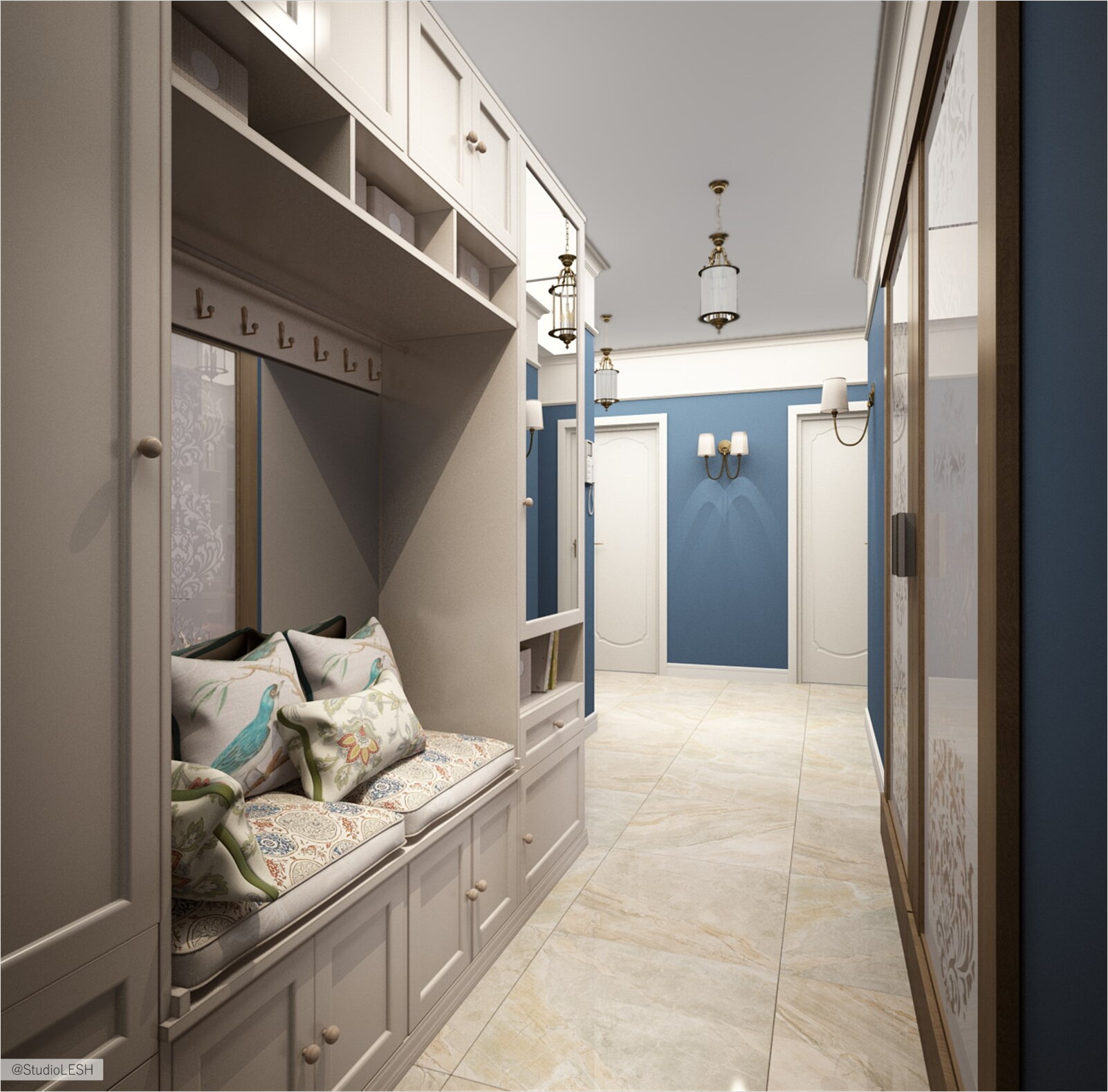 Интерьер прихожей со шкафом