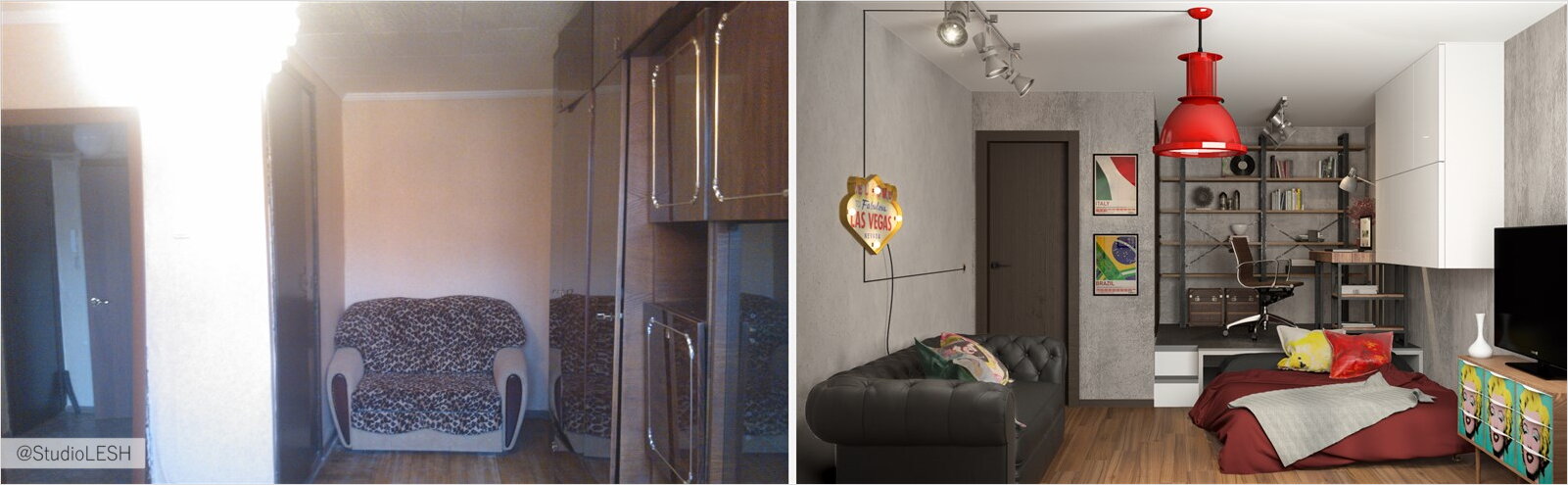 Перевоплощение однокомнатной квартиры