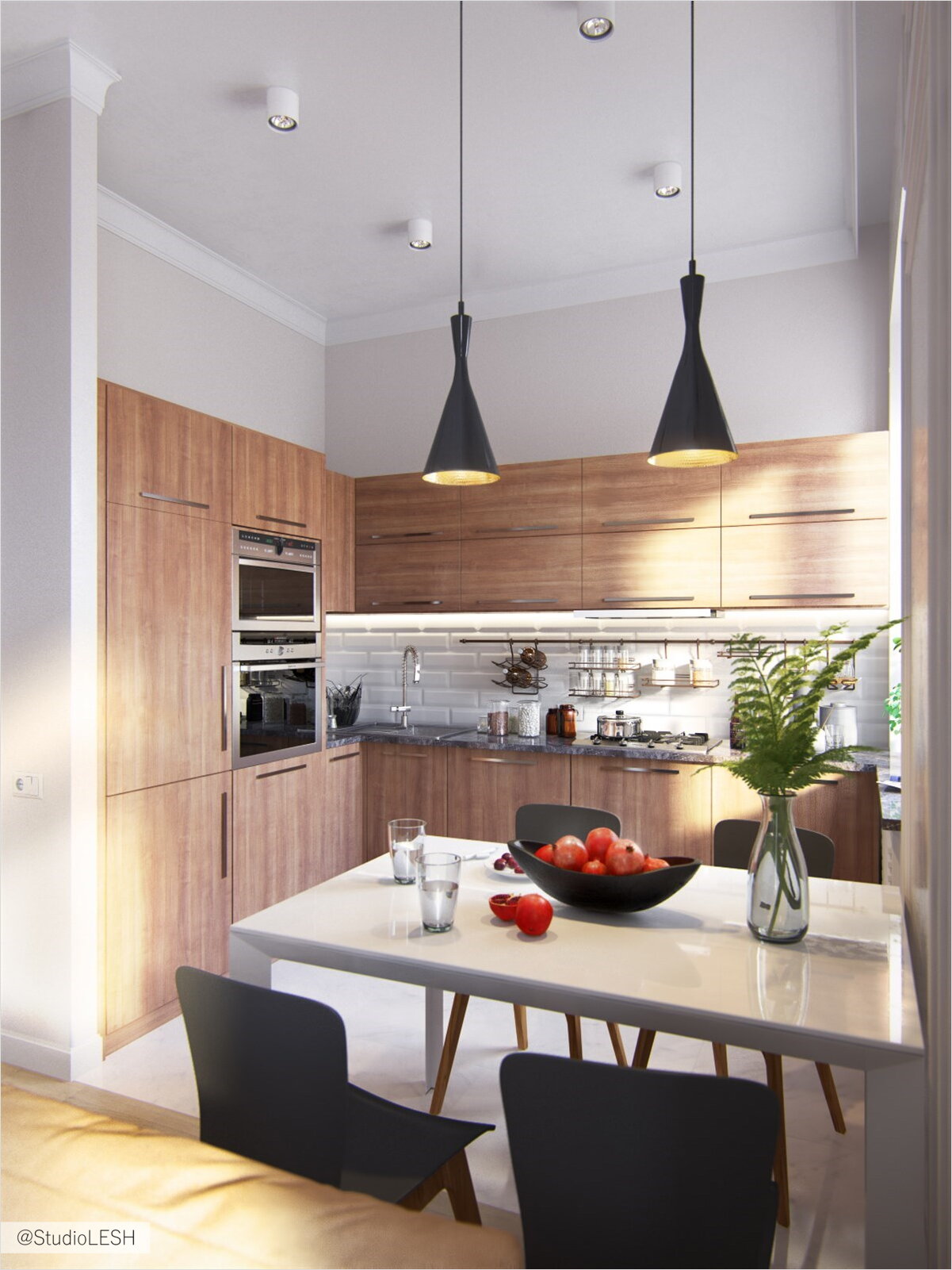 дизайн маленькой кухни 