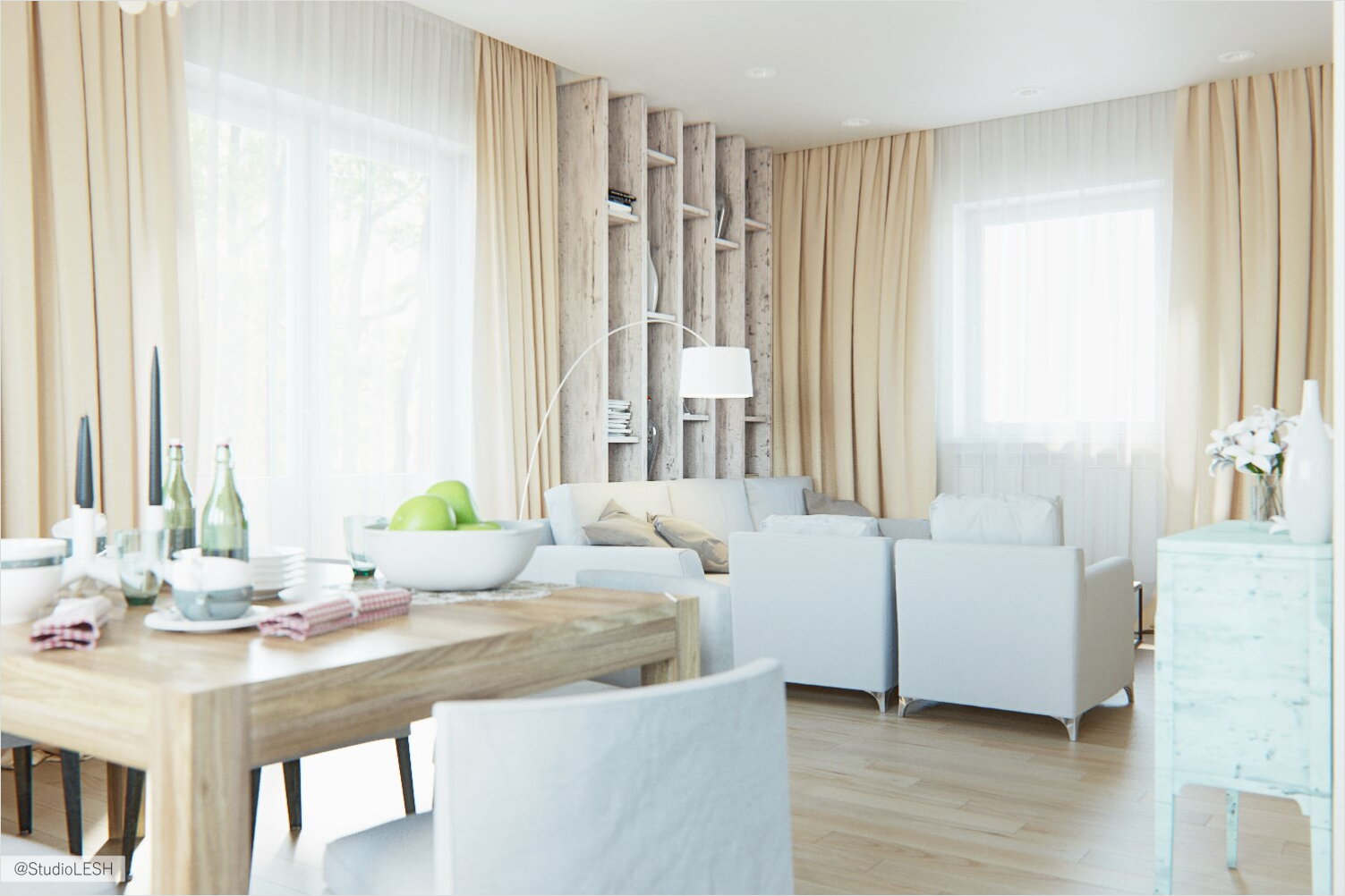 Оформление гостиной комнаты в загородном доме