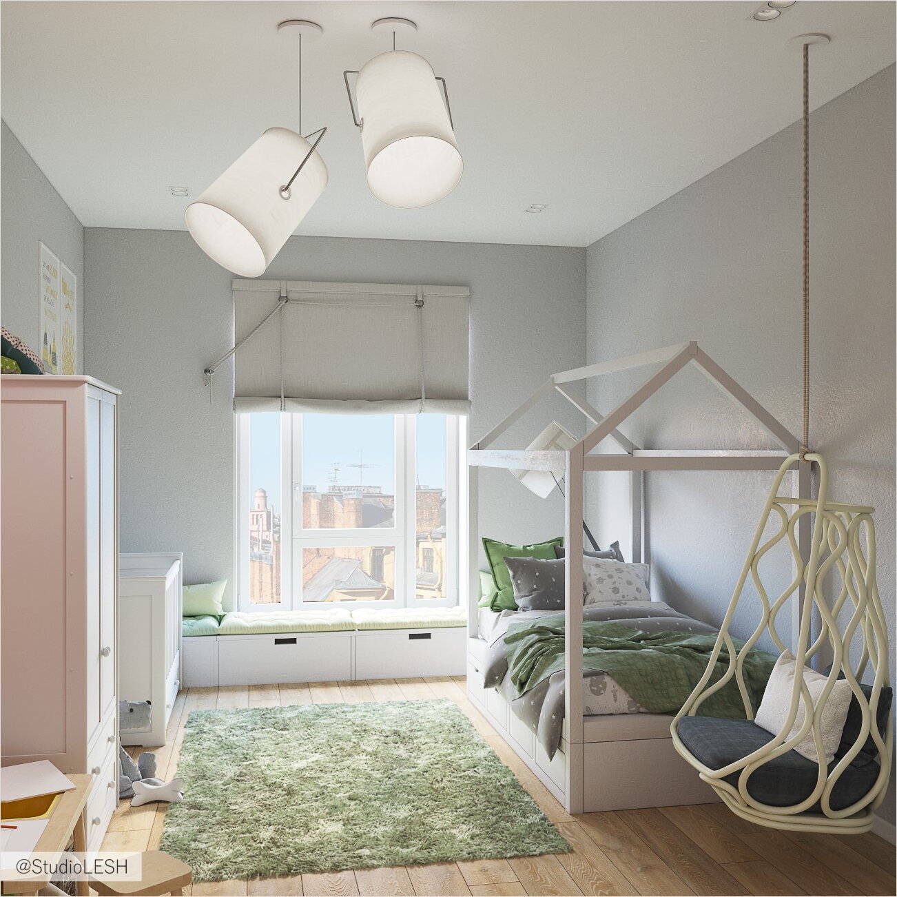 Зеленая детская