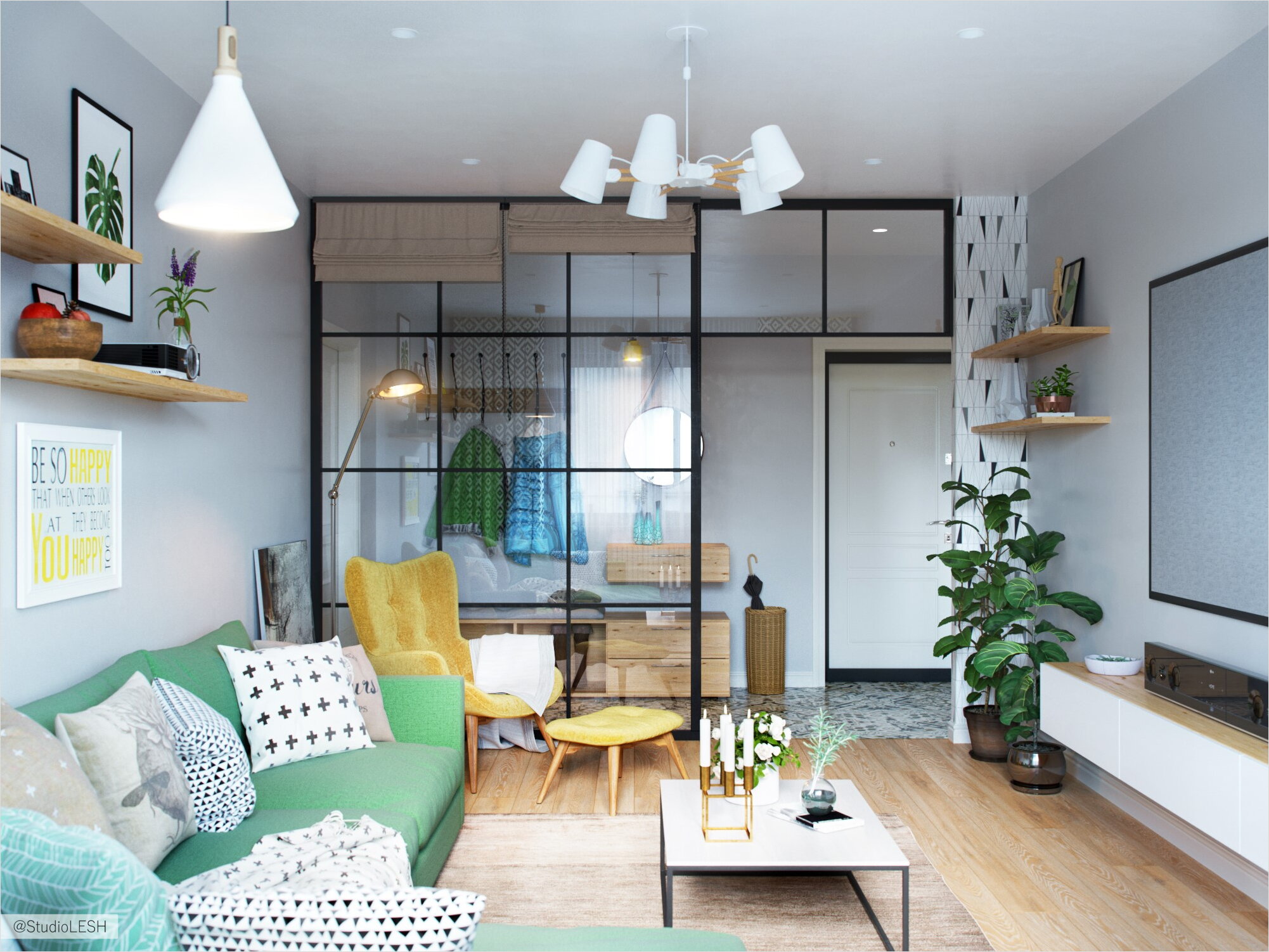 Уютная гостиная