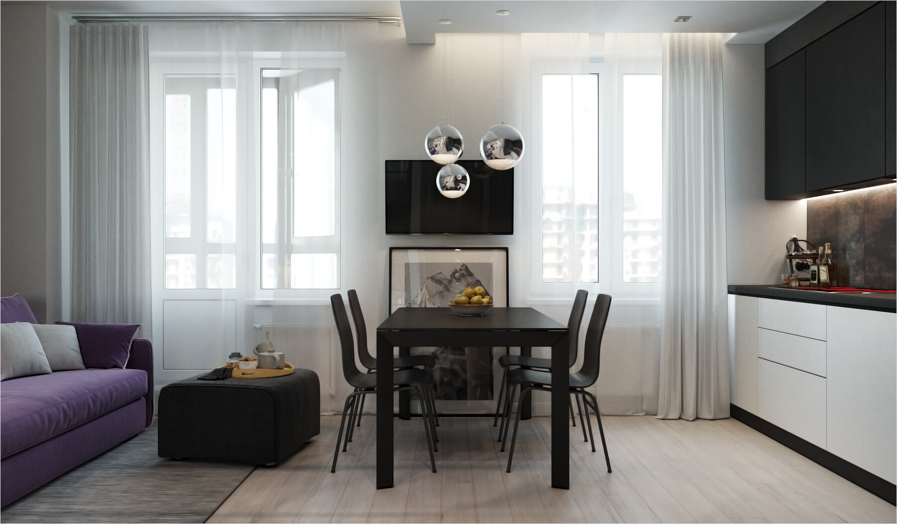 Темная гостиная