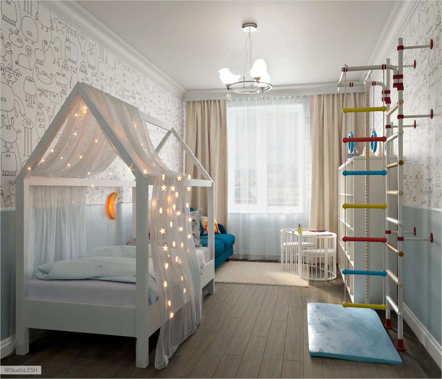 Светлая детская комната