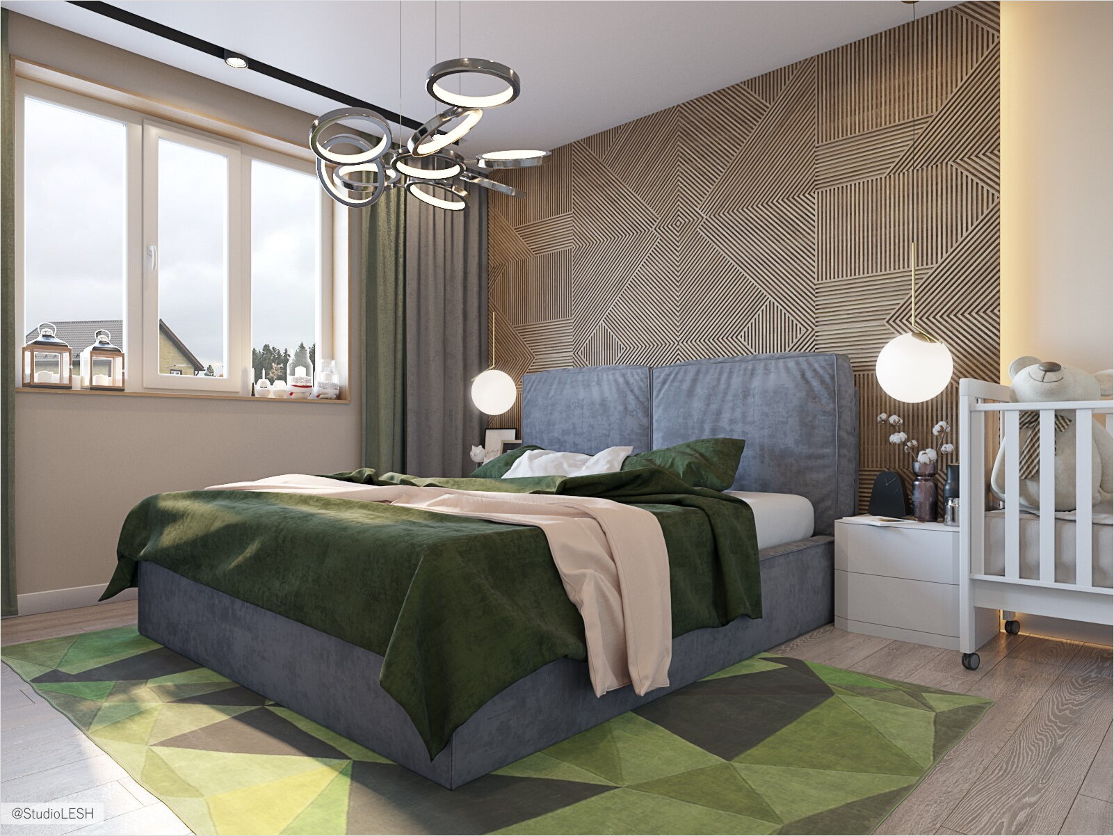 Спальня таунхауса