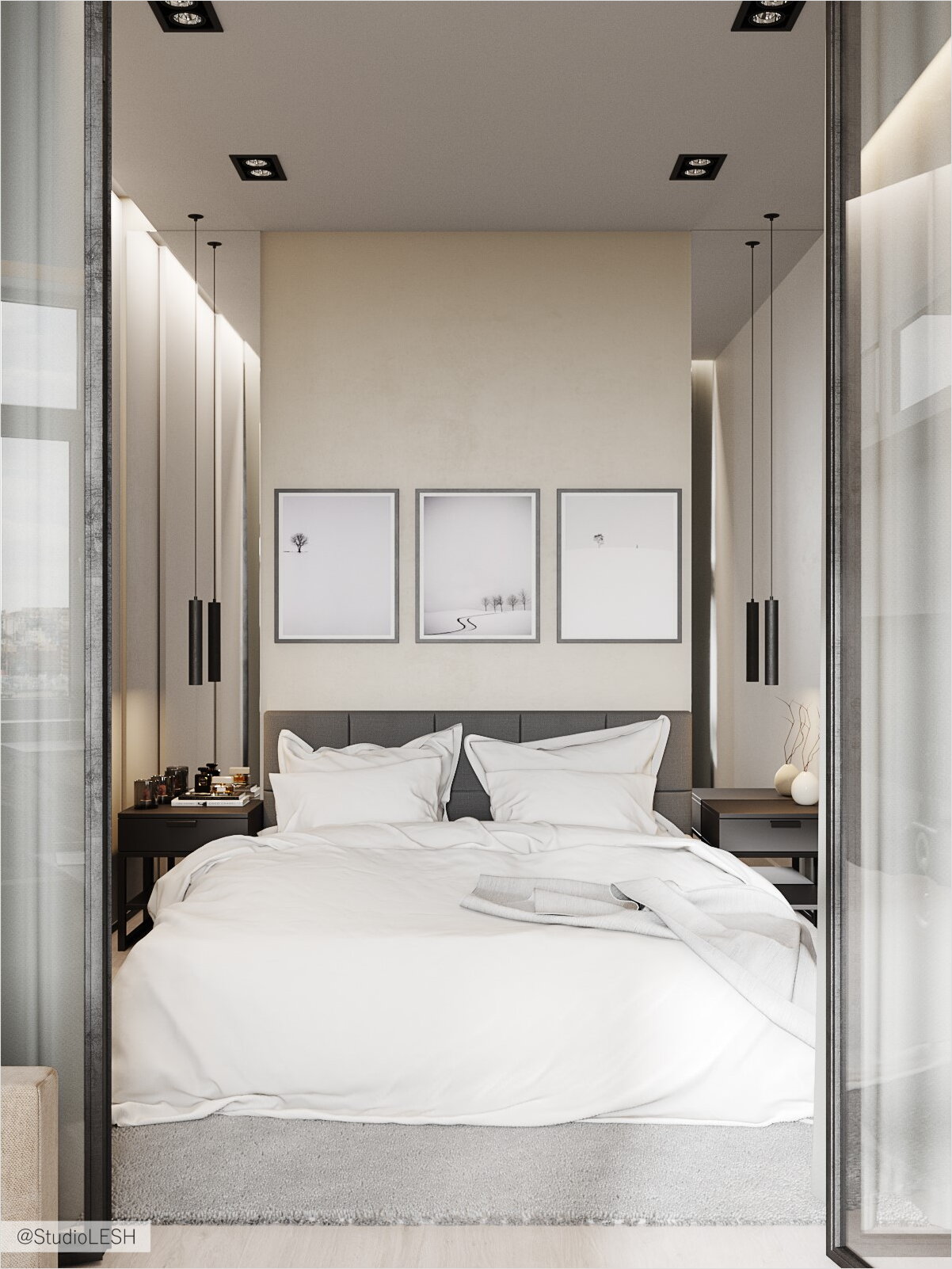 Небольшая спальня комната в квартире