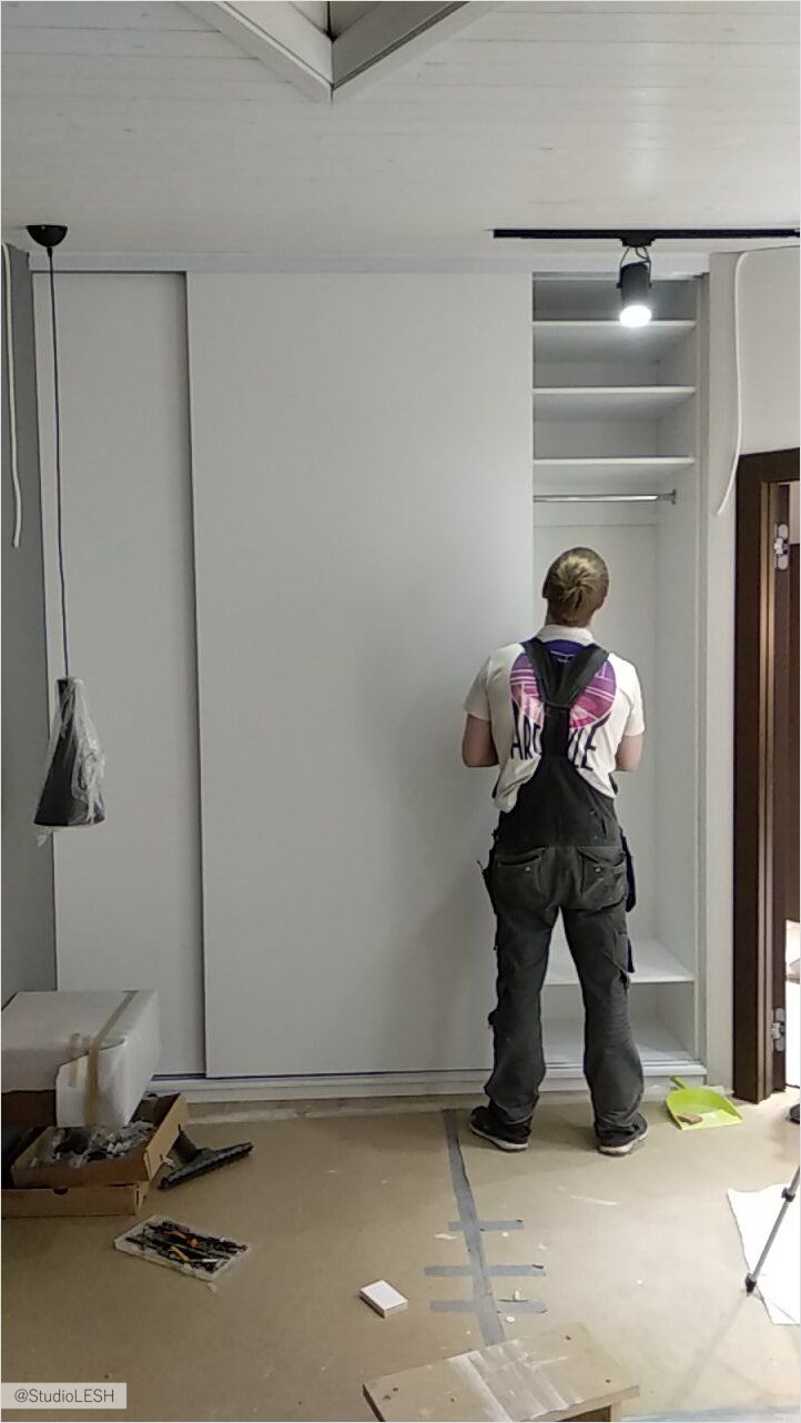 Монтаж шкафа