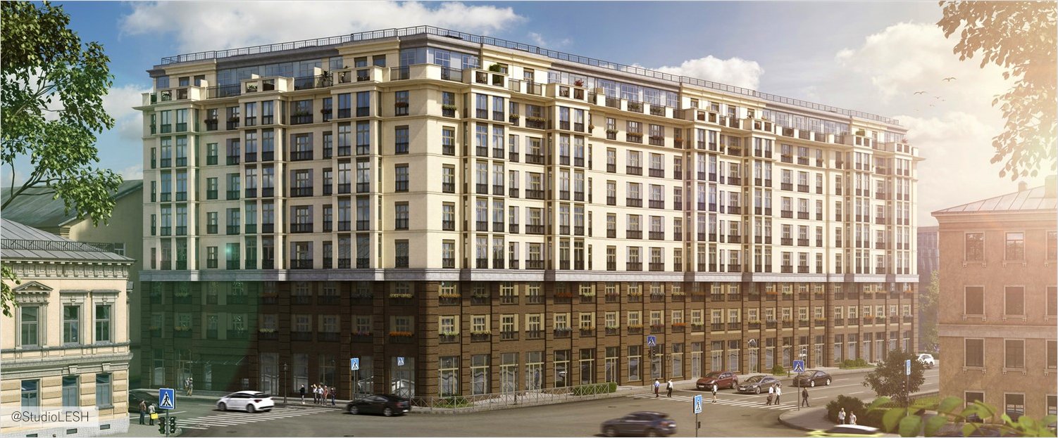 жилой комплекс Дипломат в историческом центре Петербурга 