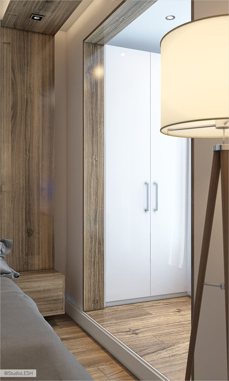 Балкон объединенный со спальней 