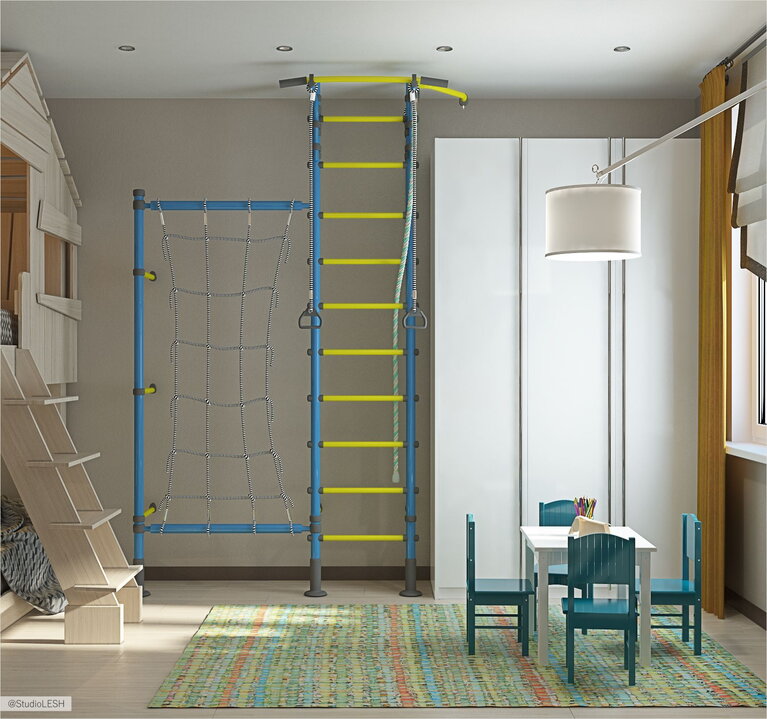 Детская комната для мальчика в новом доме 