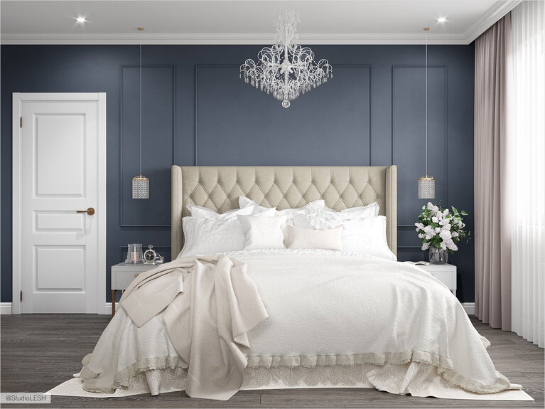 Спальня с элементами арт-деко