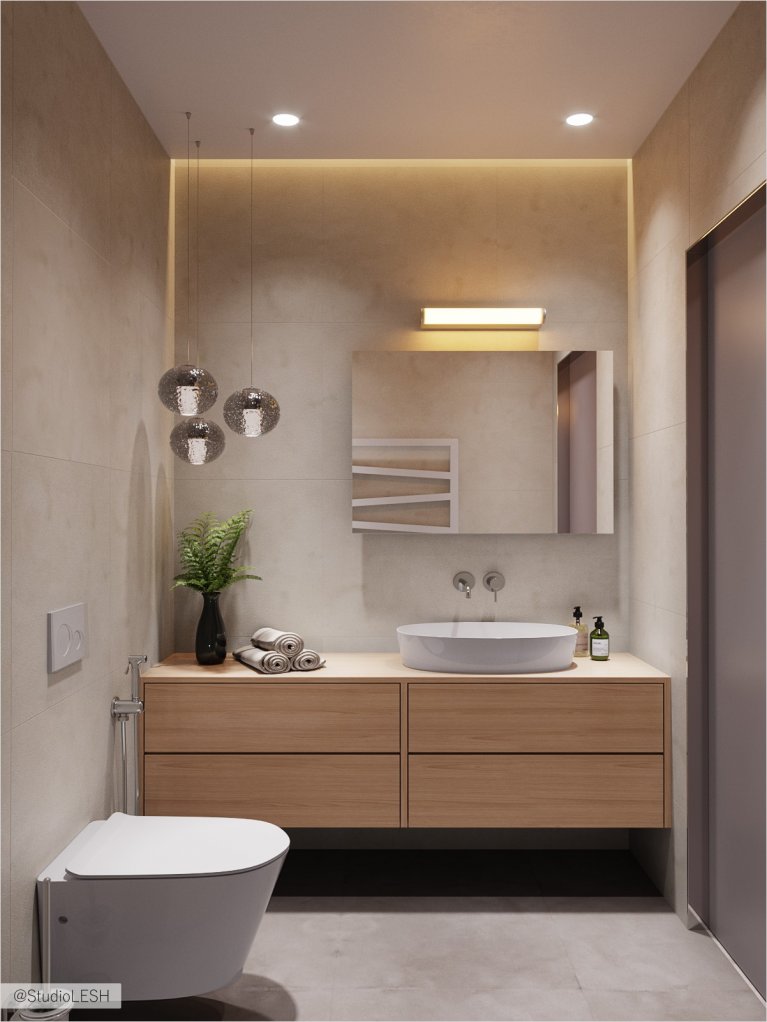 Отдельный санузел в современном стиле