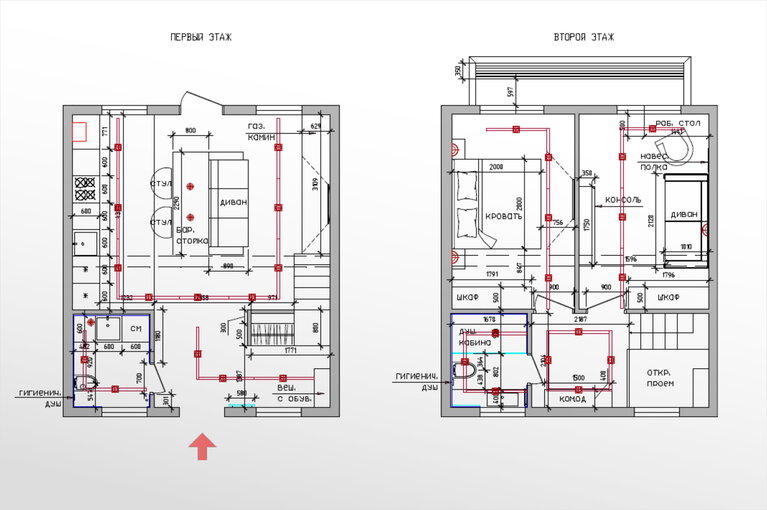 Планировка таунхауса