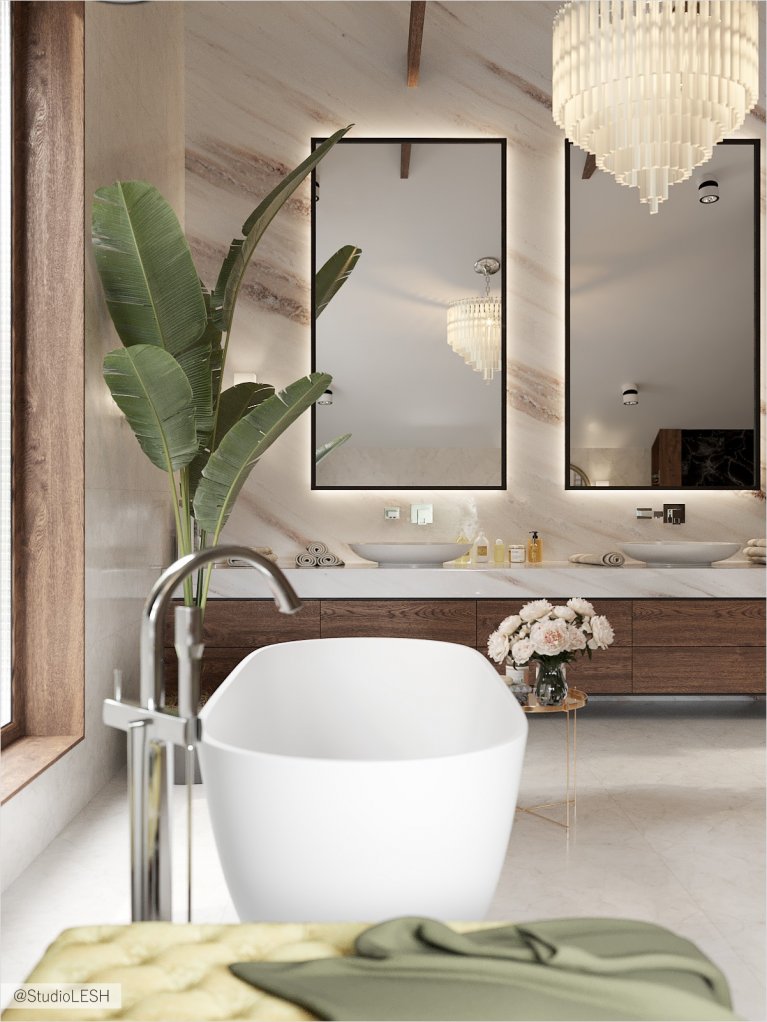 Free-standing bathroom