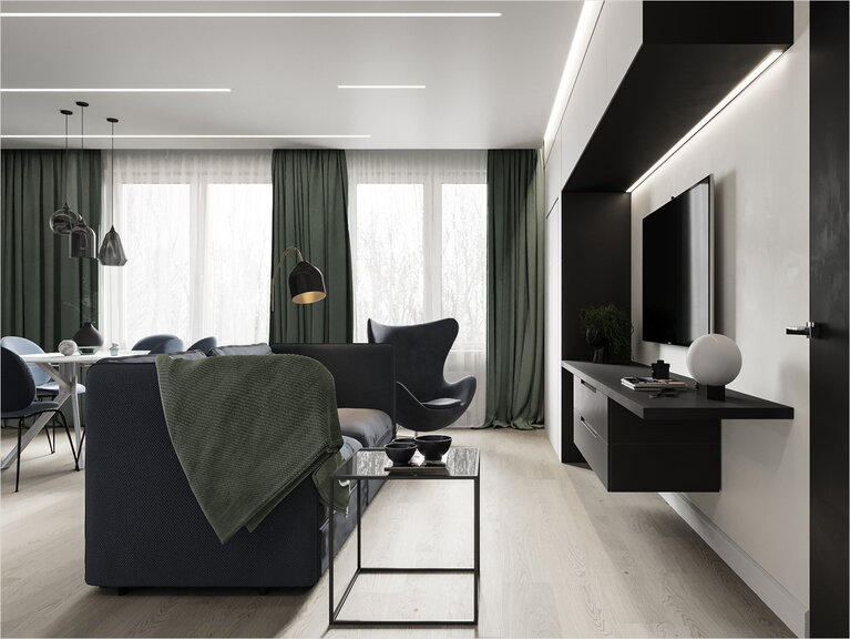 TV stand with additional workplaces