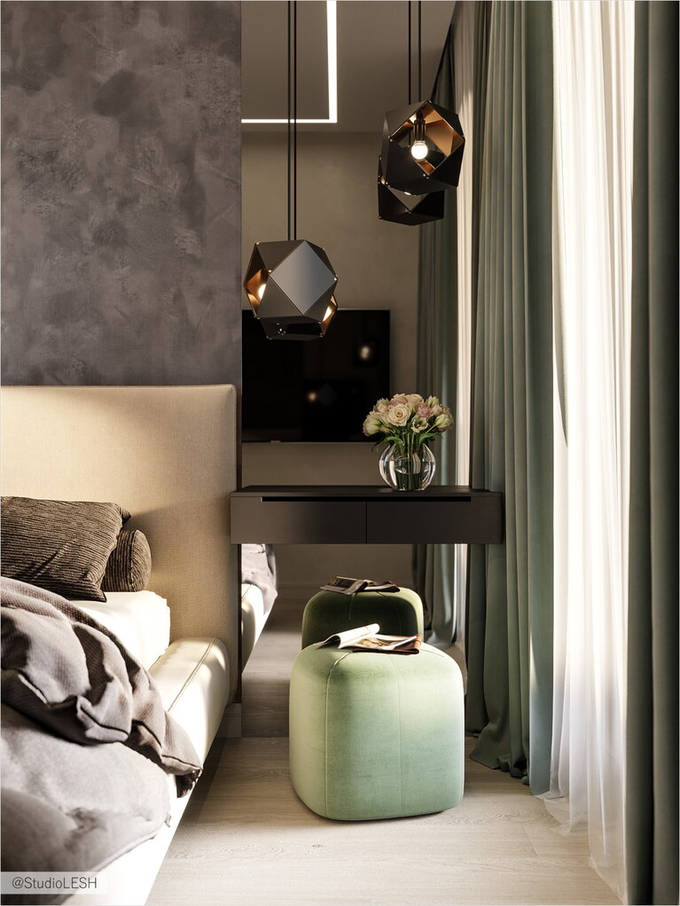 Dressing table in the bedroom