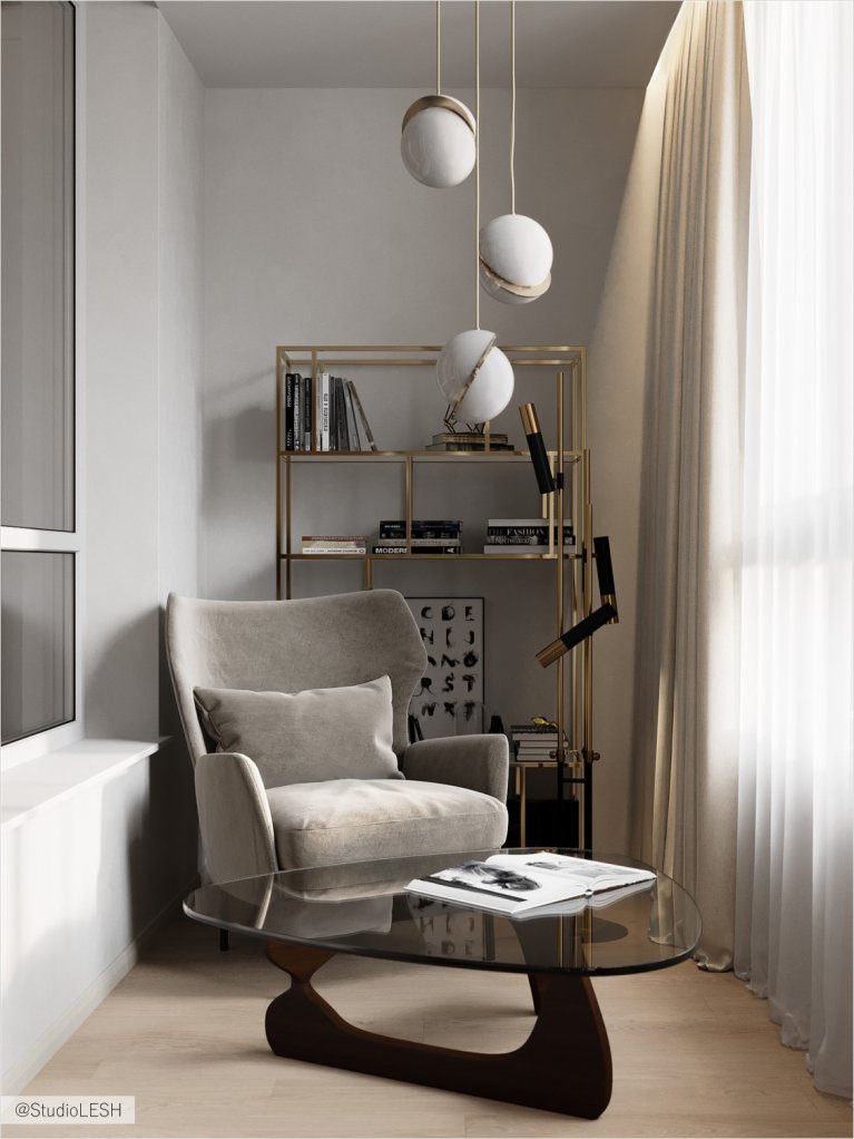  Зона для отдыха в лоджии