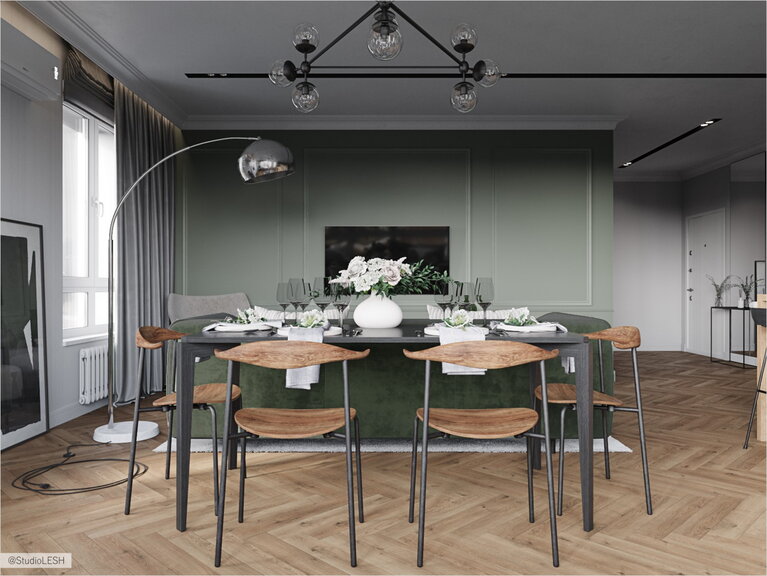  Natural dining design with natural materials