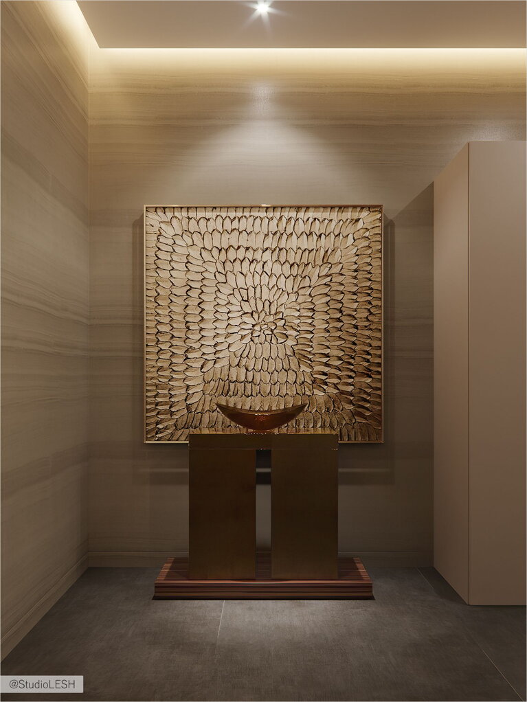 Corridor interior with beautiful decor