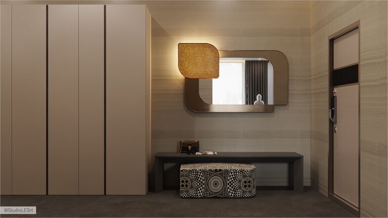 Entrance hall in the red side residential complex