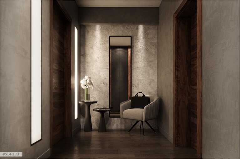 How to decorate the walls in the hallway of a private house