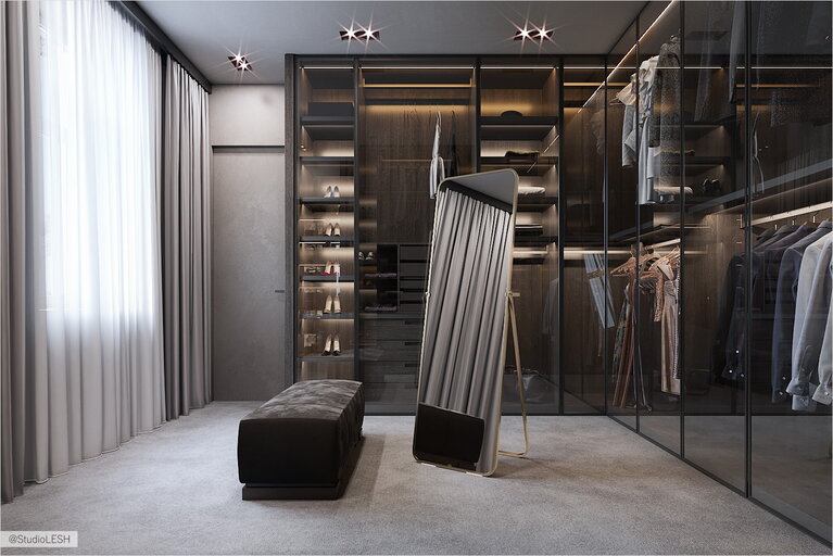 Storage systems for the dressing room