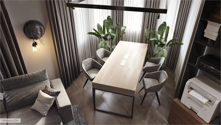 Стол для работы в загородном доме 