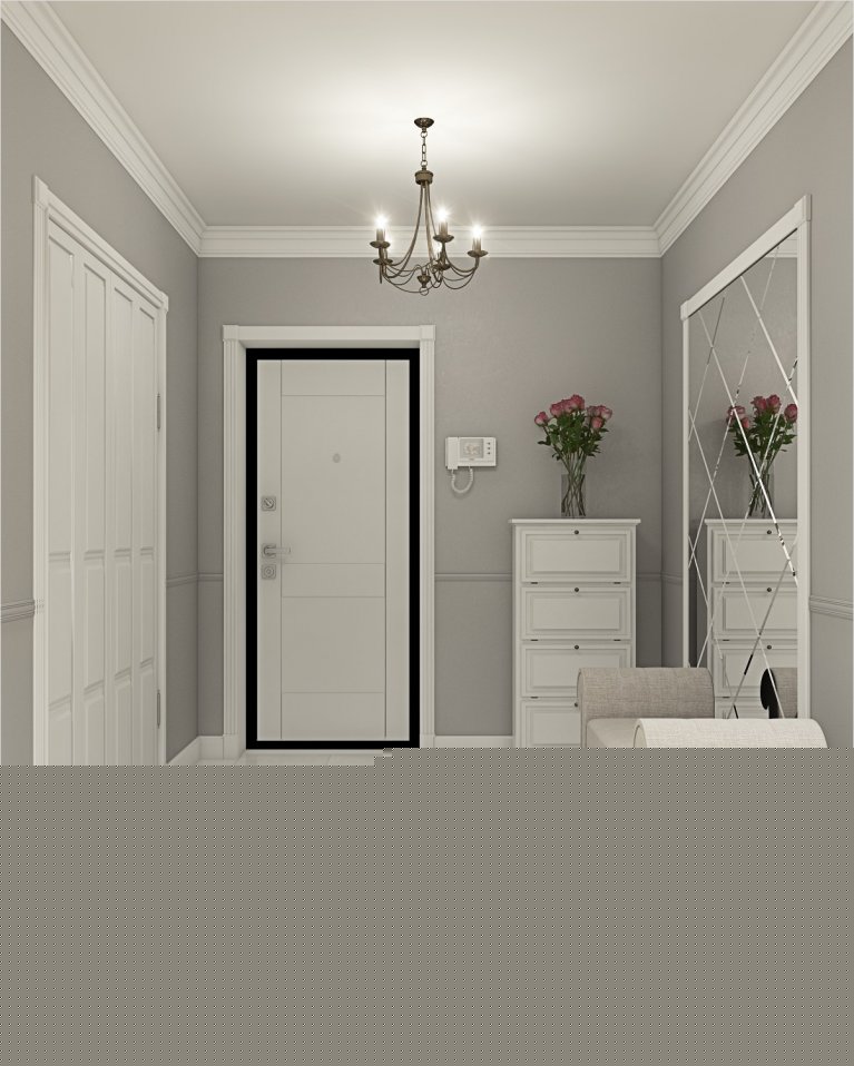 Дизайн интерьера прихожей в классическом стиле 
