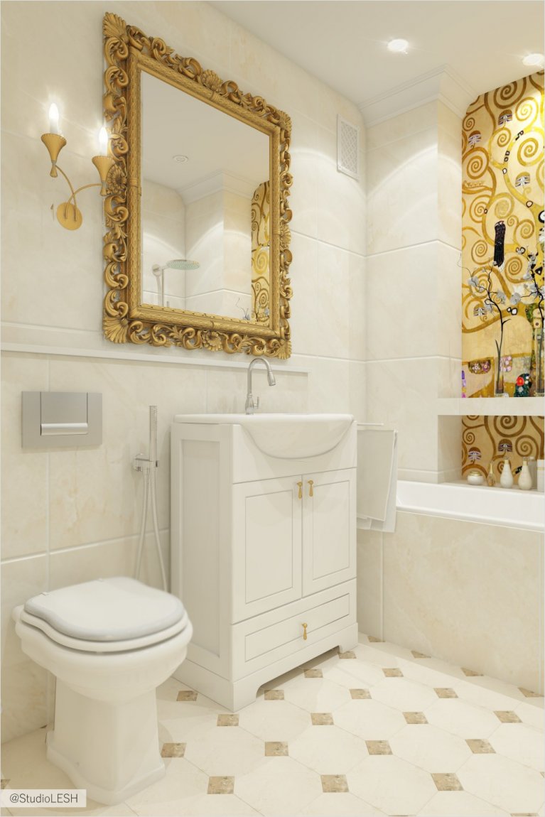 Дизайн проект интерьера санузла