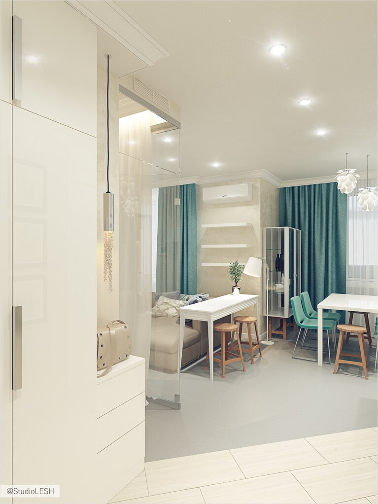 Дизайн проект маленькой квартиры в новом Оккервиле