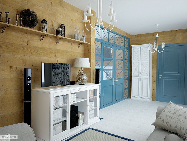 Дизайн интерьера в деревенском доме, прованс 