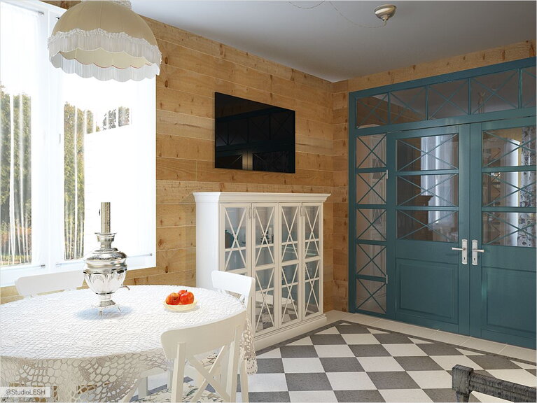 Телевизор и комод оформление интерьера дома 