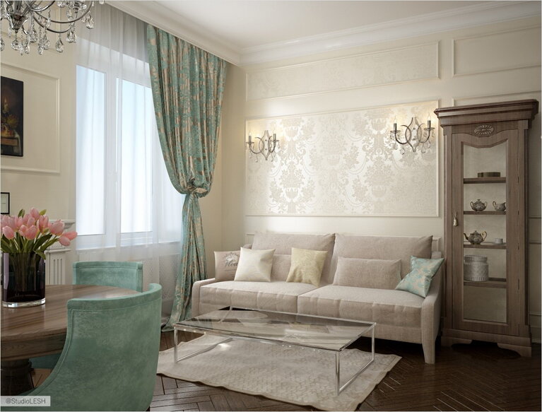 Диван на кухне стиль классика 