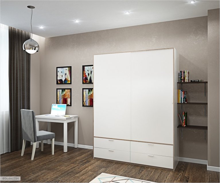 Шкаф в детской комнате, рабочие место 