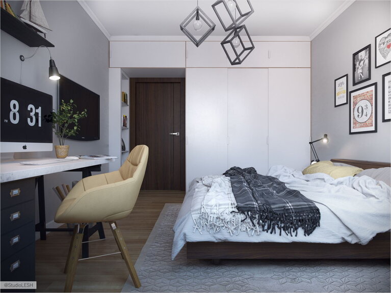 Оформление спальни в современном стиле 