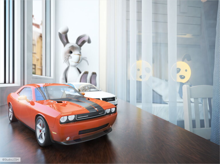 Игрушки в детской комнате, дизайн