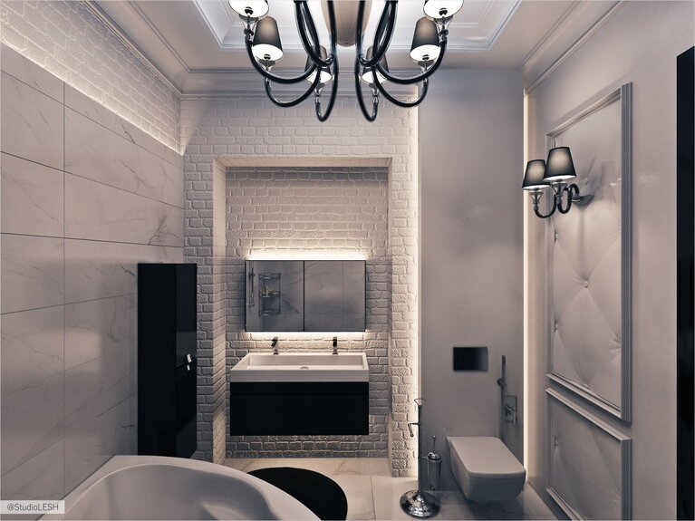 Дизайн проект ванной комнаты в квартире 