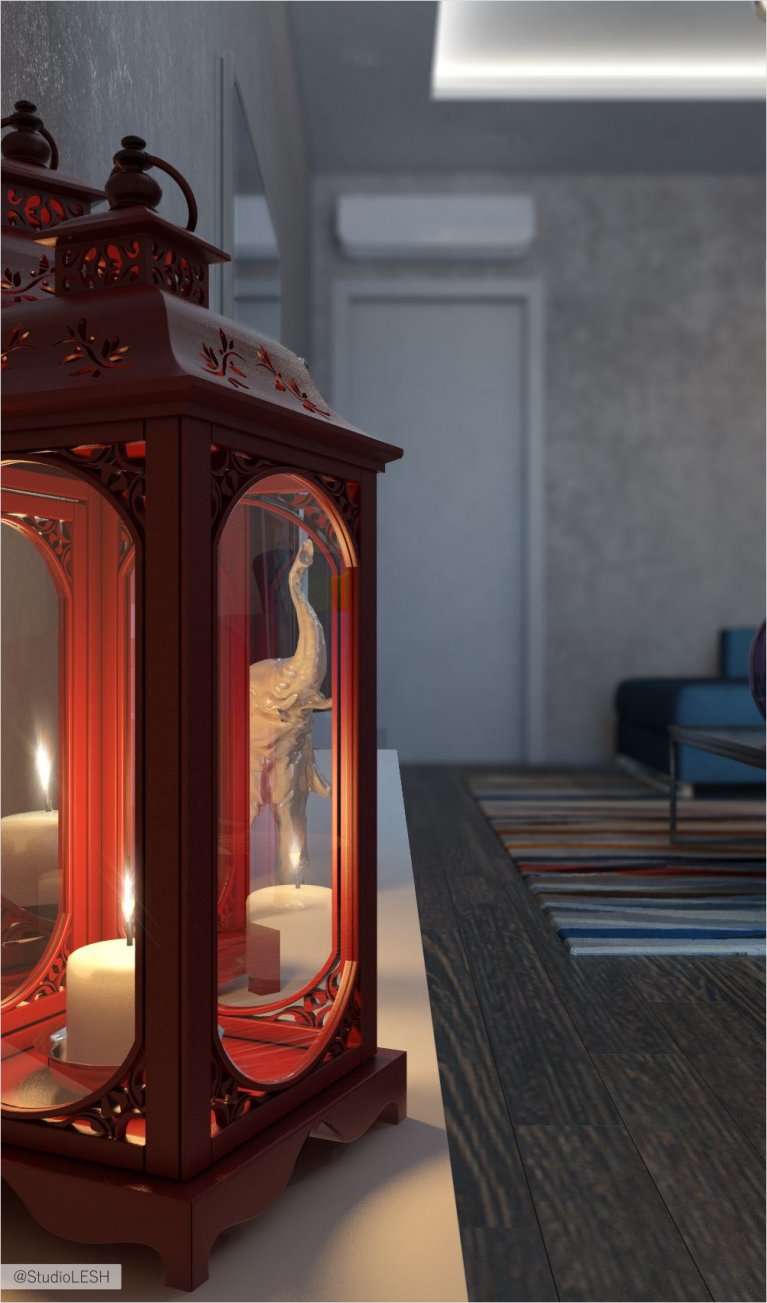 Оформление гостиной комнаты с помощью деталей 