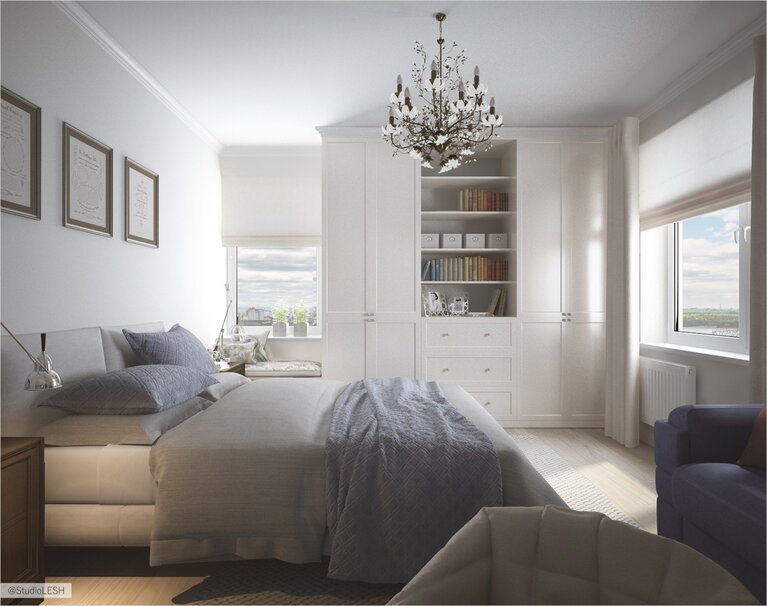 Большой шкаф спальни