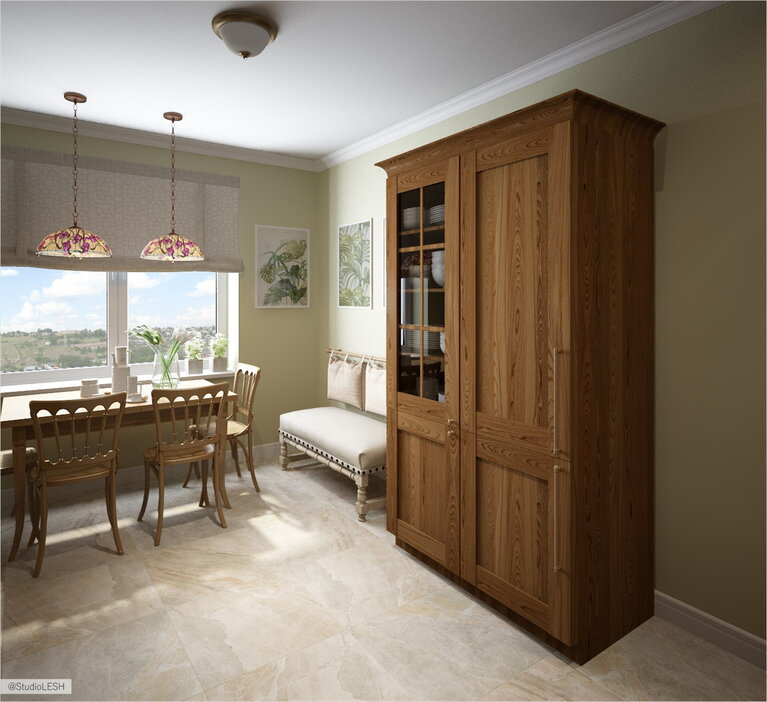 Шкаф из натурального дерева