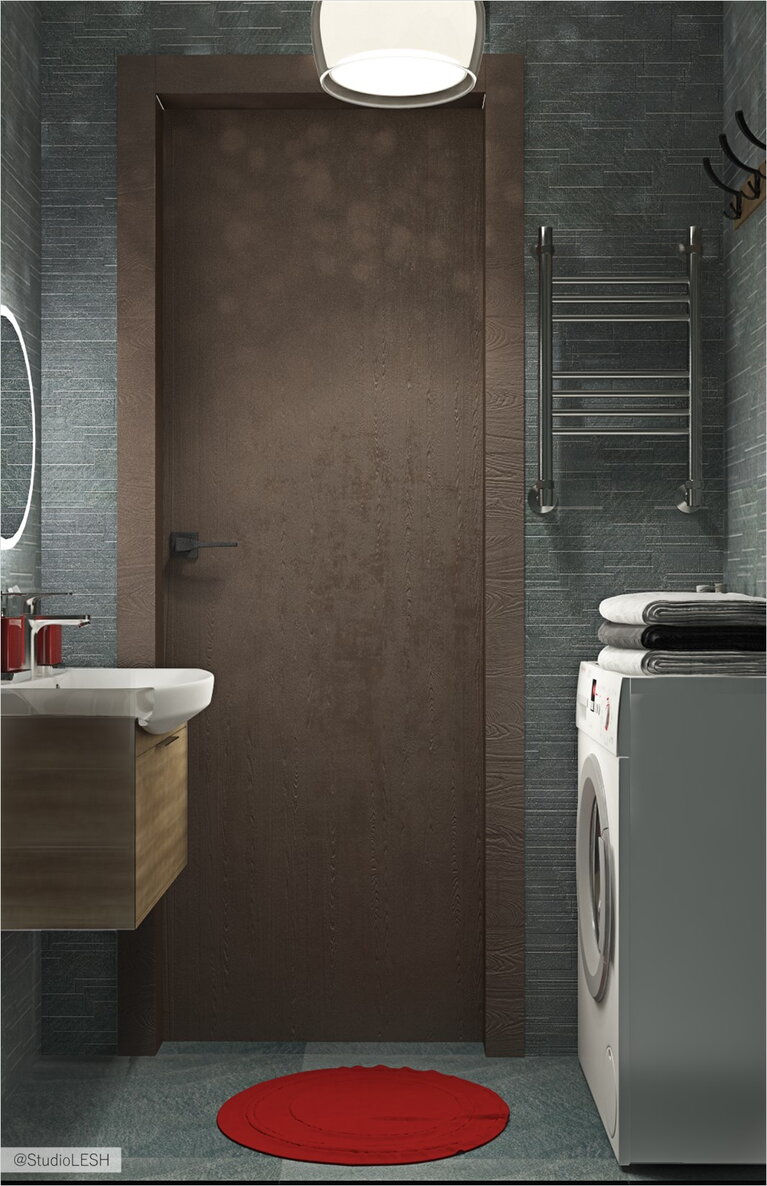 Дизайн ванной в плитке