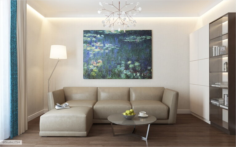 моне пруд с кувшинками