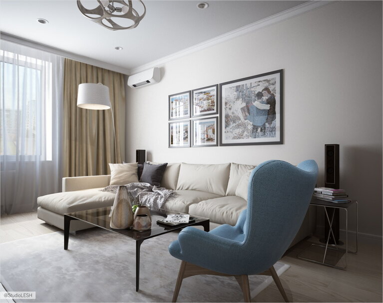 голубое кресло