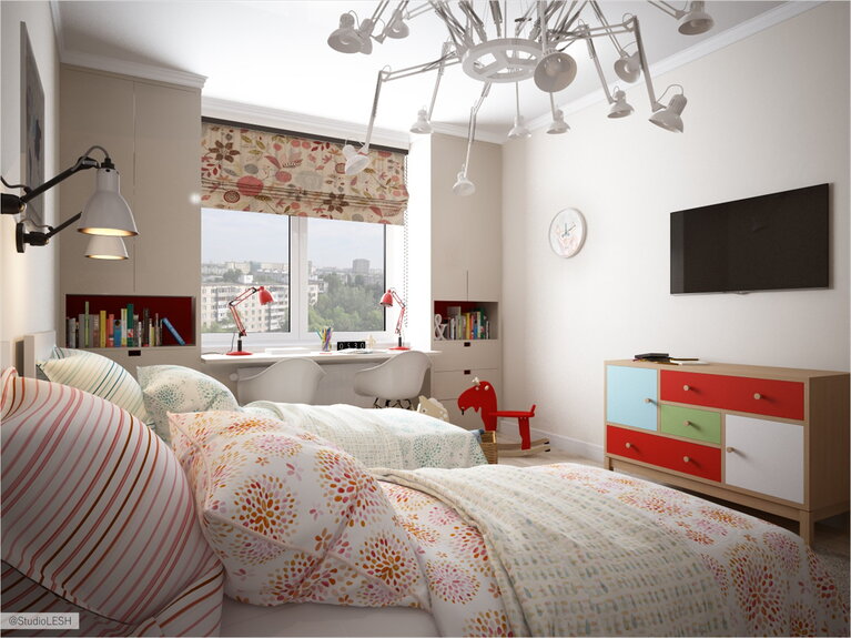 необычное оформление комнаты