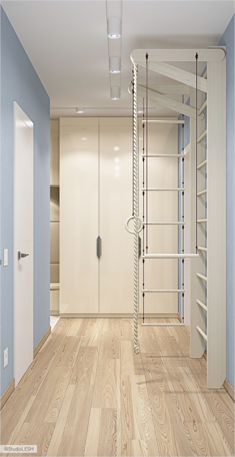 дизайн узкого коридора